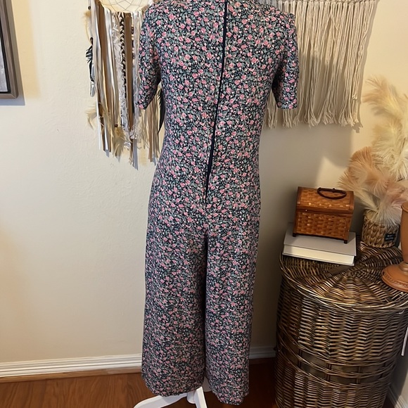 Vintage 80’s Floral Print Romper/ Zipper Backside Closure/ Size Small - Picture 9 of 12